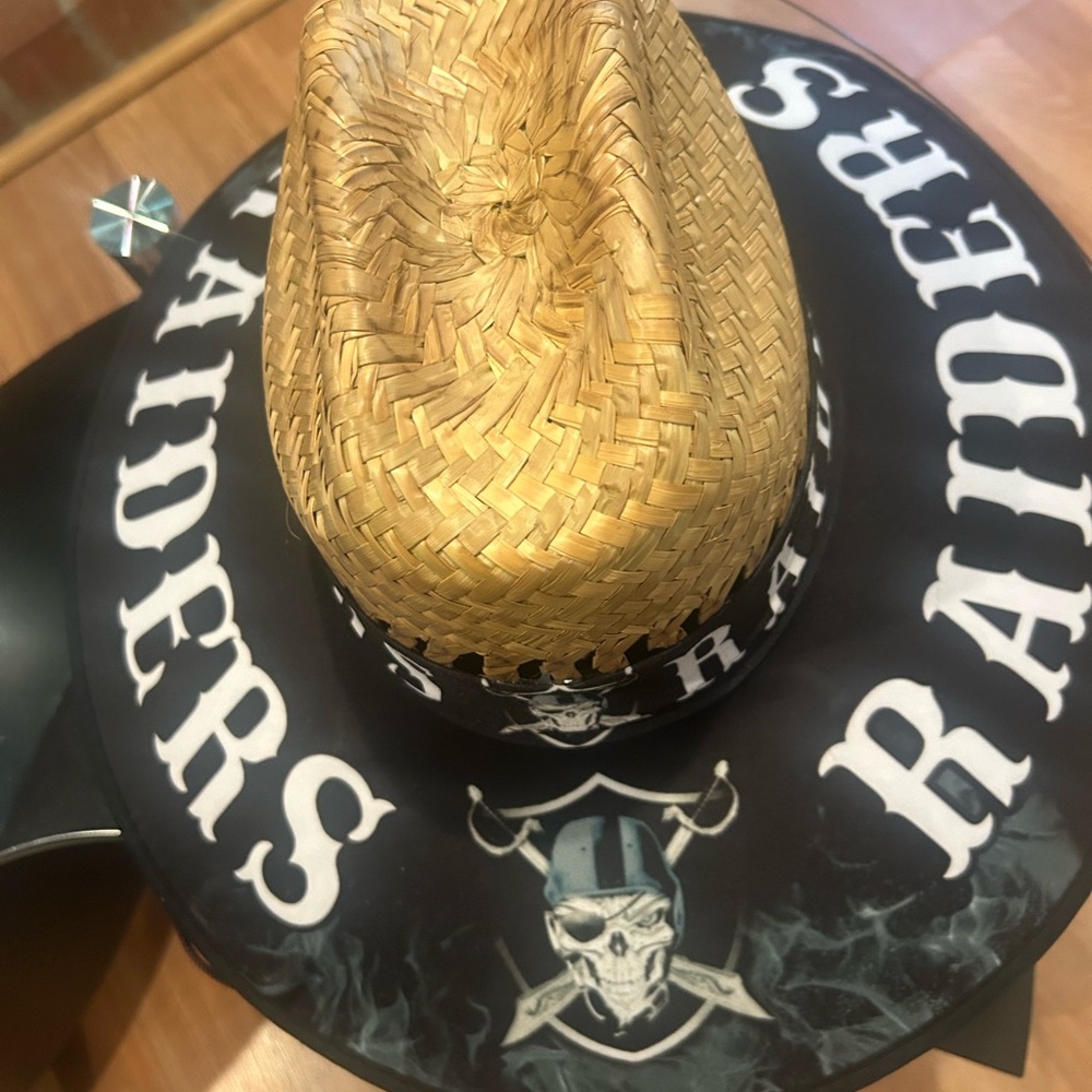 Raiders straw hat